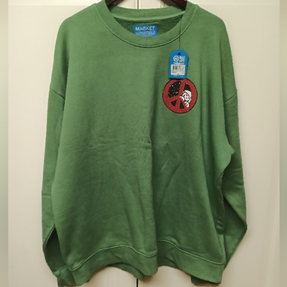 Market Peeking Through Crewneck
